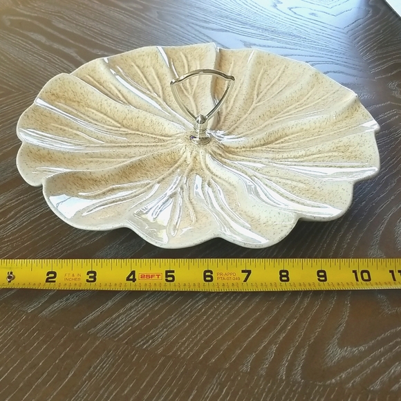 Vtg Center Handle Serving Plate - Picture 7 of 9
